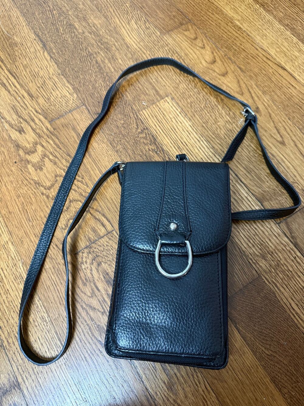 Vintage Coldwater Creek Leather Crossbody Wallet Purse